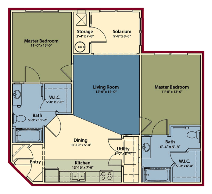Mariner Two Bedroom Apartment in Hampton Va